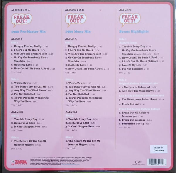 Freak Out! 60th Anniversary Edition
