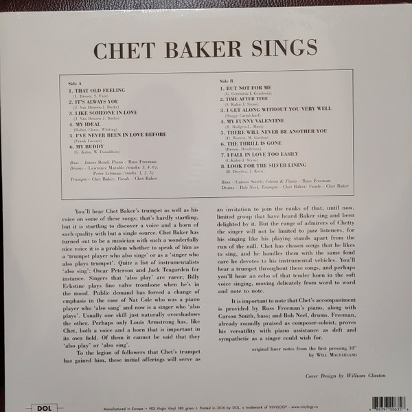 Chet Baker Sings