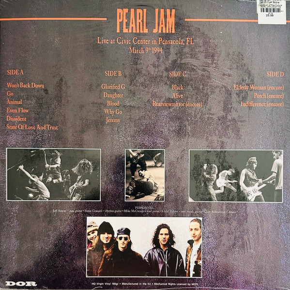 Live At Civic Center In Pensacola, FL March 9th 1994